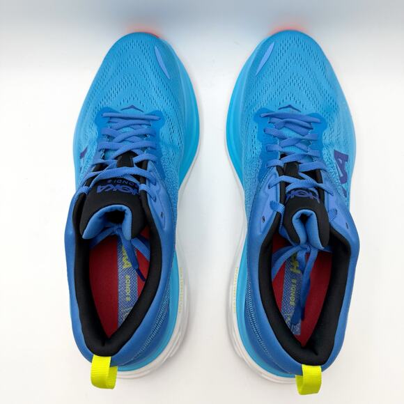 Hoka Mens Bondi 8 Running Sneakers US 12 D Blue Athletic EUC main image 5